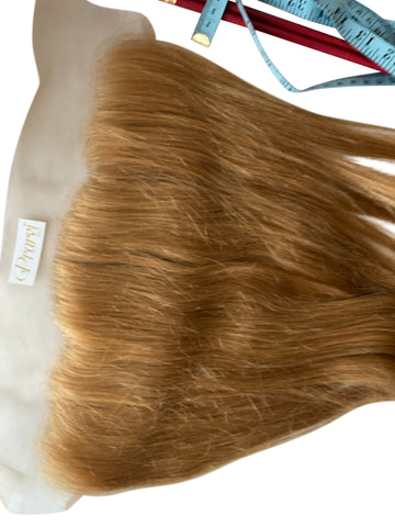 Ash Blonde Lace Frontal: 100% Raw Human Hair