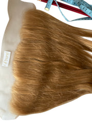 Ash Blonde Lace Frontal: 100% Raw Human Hair