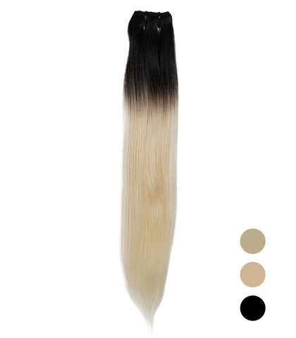 Natural Black(#1B)-Platinum blonde (#613) Ombre Hair