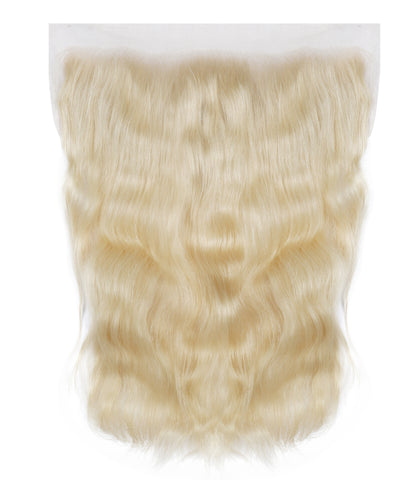 Platinum Blonde Natural Wave Frontal - Prarvi Hair