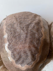 3-4 Poly Silk Base Men Hairpiece - Prarvi Hair