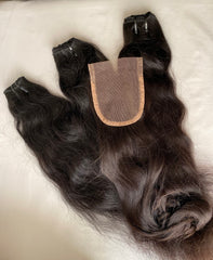 Bundle Deal on BTBV Natural Hair Weft and Closure