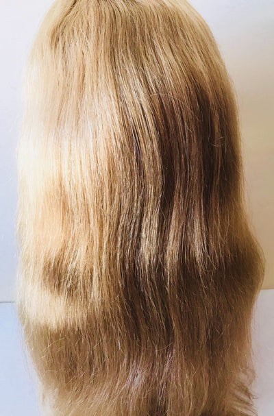 Front Lace Wig - Natural Wave - Color #27/Honey Blonde/Ash Blonde