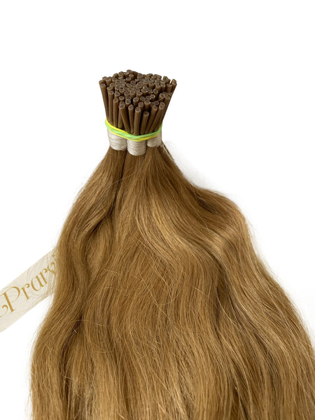 Ash Blonde Natural Wave Hair Micro Tips - Prarvi Hair