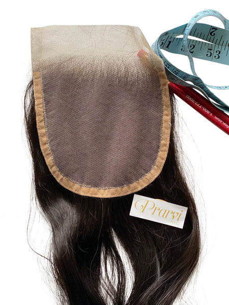 Natural Wave Lace Closure 5 by 5 - Prarvi Hair