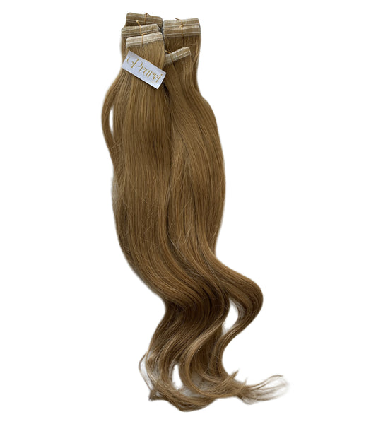 Ash Blonde Wavy Tape-In Extension - Prarvi Hair