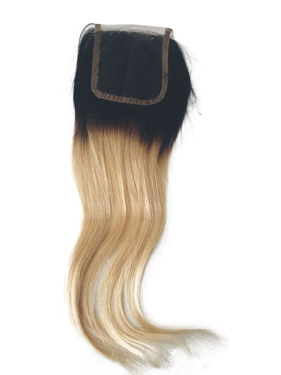 Ombre Closure (Natural Black/1B-Golden Blonde/ #22) - Prarvi Hair