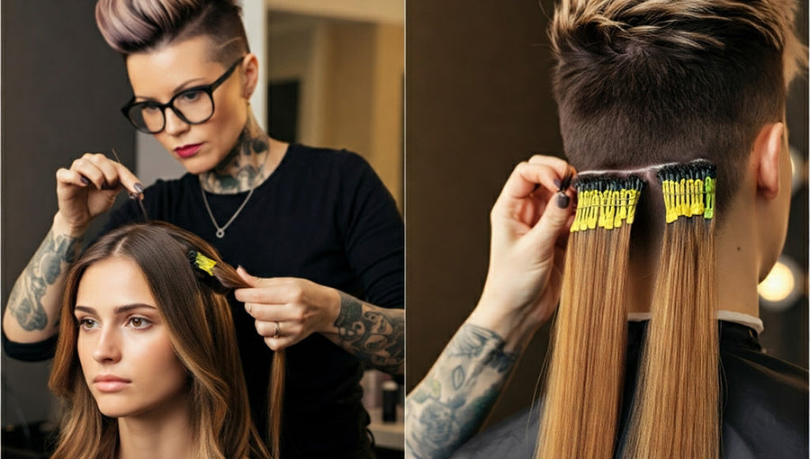 How to use I-Tip hair extensions in hair