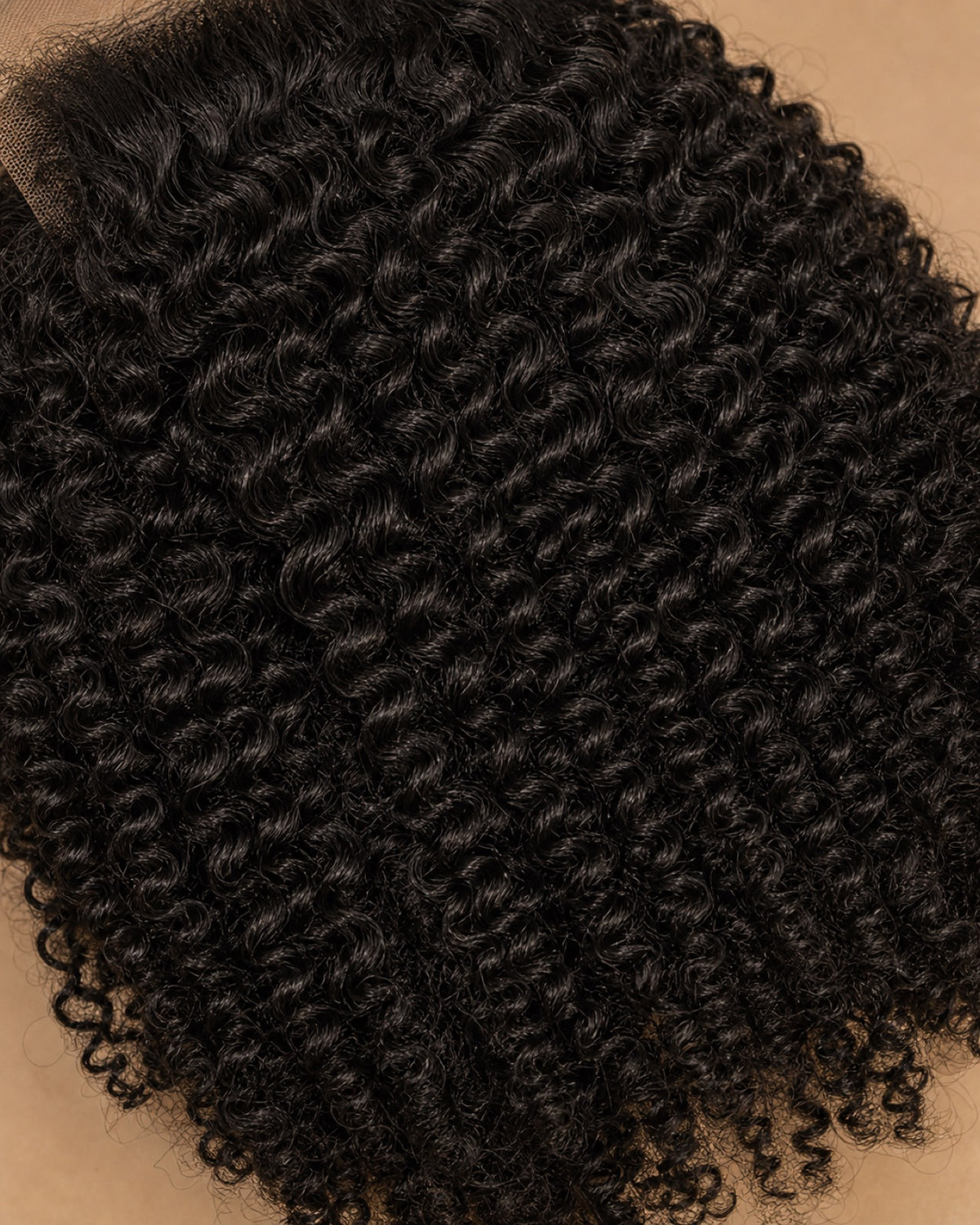 Close-up macro of the hair texture, pattern and shine