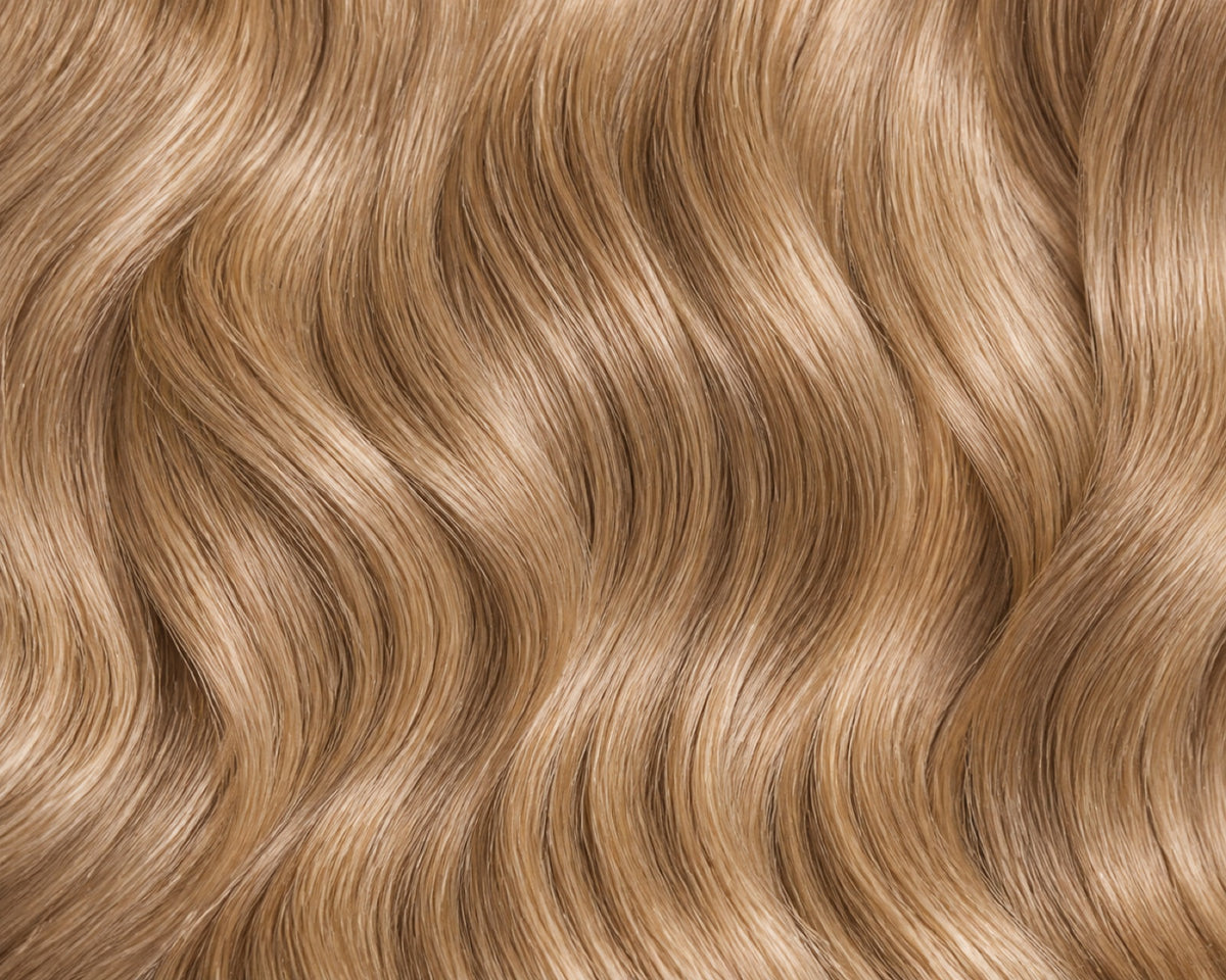 Close-up macro of the hair texture, pattern and shine
