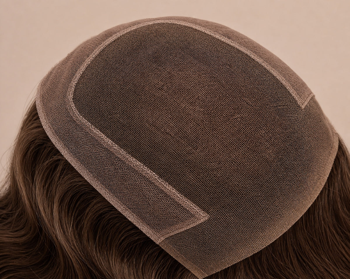 Monofilament-top cap construction detail