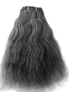 Salt and pepper grey hair extension product detail image