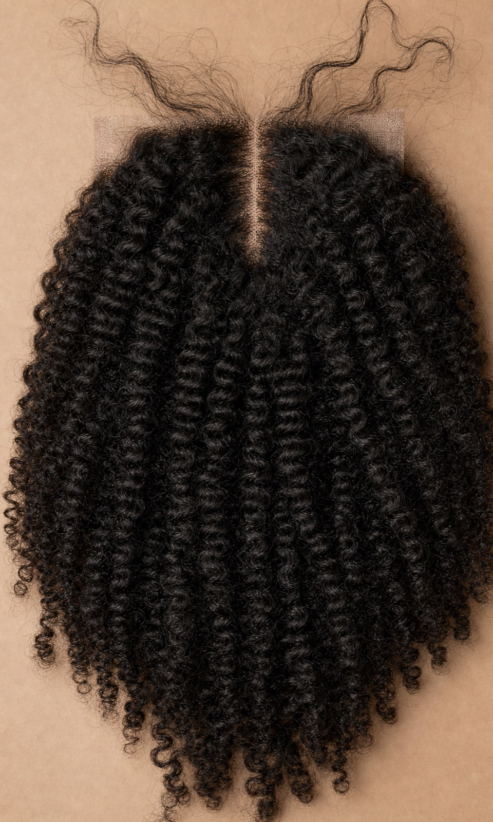 Close-up macro of the hair texture, pattern and shine