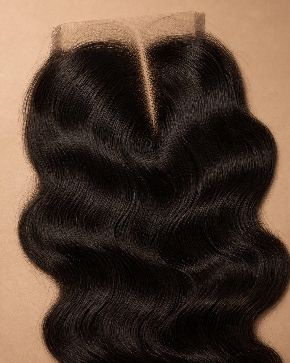 Close-up macro of the hair texture, pattern and shine