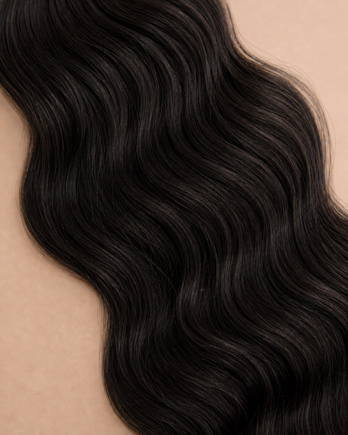 Close-up macro of the hair texture, pattern and shine