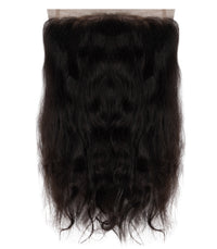 Natural Wave Frontal: 100% Raw Human Hair with a Realistic Hairline