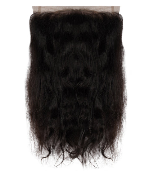 Natural Wave Frontal: 100% Raw Human Hair with a Realistic Hairline