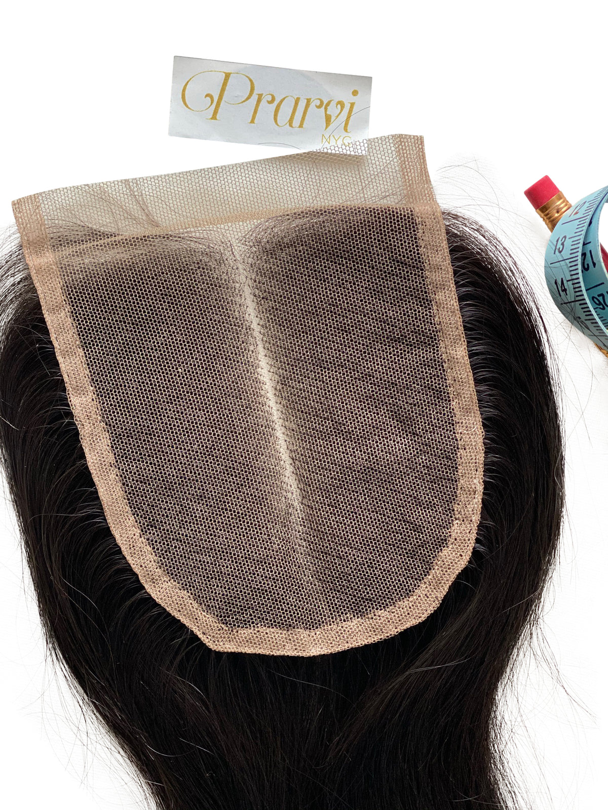 Fix Parting Silk Base Natural Wave Lace Closure, hand-knotted, with a natural wave texture made from 100% Virgin Remy hair