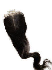 Fix Parting Silk Base Natural Wave Lace Closure, hand-knotted, with a natural wave texture made from 100% Virgin Remy hair