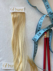 Golden Blonde Hair Sample Piece - Prarvi Hair