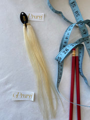 Platinum Blonde Hair Sample Piece - Prarvi Hair