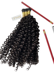 Kinky Curly I-Tip Hair Extension - Prarvi Hair