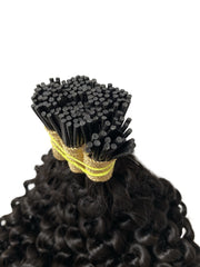 Kinky Curly I-Tip Hair Extension - Prarvi Hair