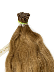 Ash Blonde Natural Wave Hair Micro Tips - Prarvi Hair