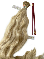 Platinum Blonde I-Tip Hair Extension - Prarvi Hair