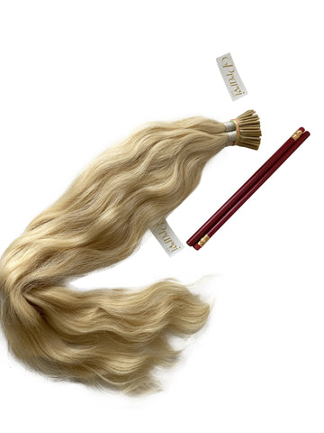 Platinum Blonde I-Tip Hair Extension - Prarvi Hair