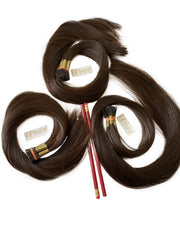 Brown Silky Straight I-Tip Hair Extension - Prarvi Hair