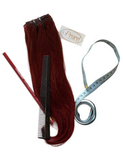 Wine Red Natural Hair Extension - Prarvi Hair