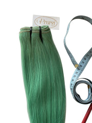 Coral Green Natural Hair Extension - Prarvi Hair