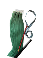 Coral Green Natural Hair Extension - Prarvi Hair