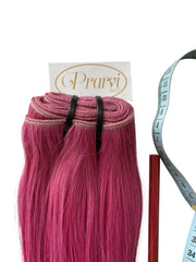 Light Pink Natural Hair Extension - Prarvi Hair