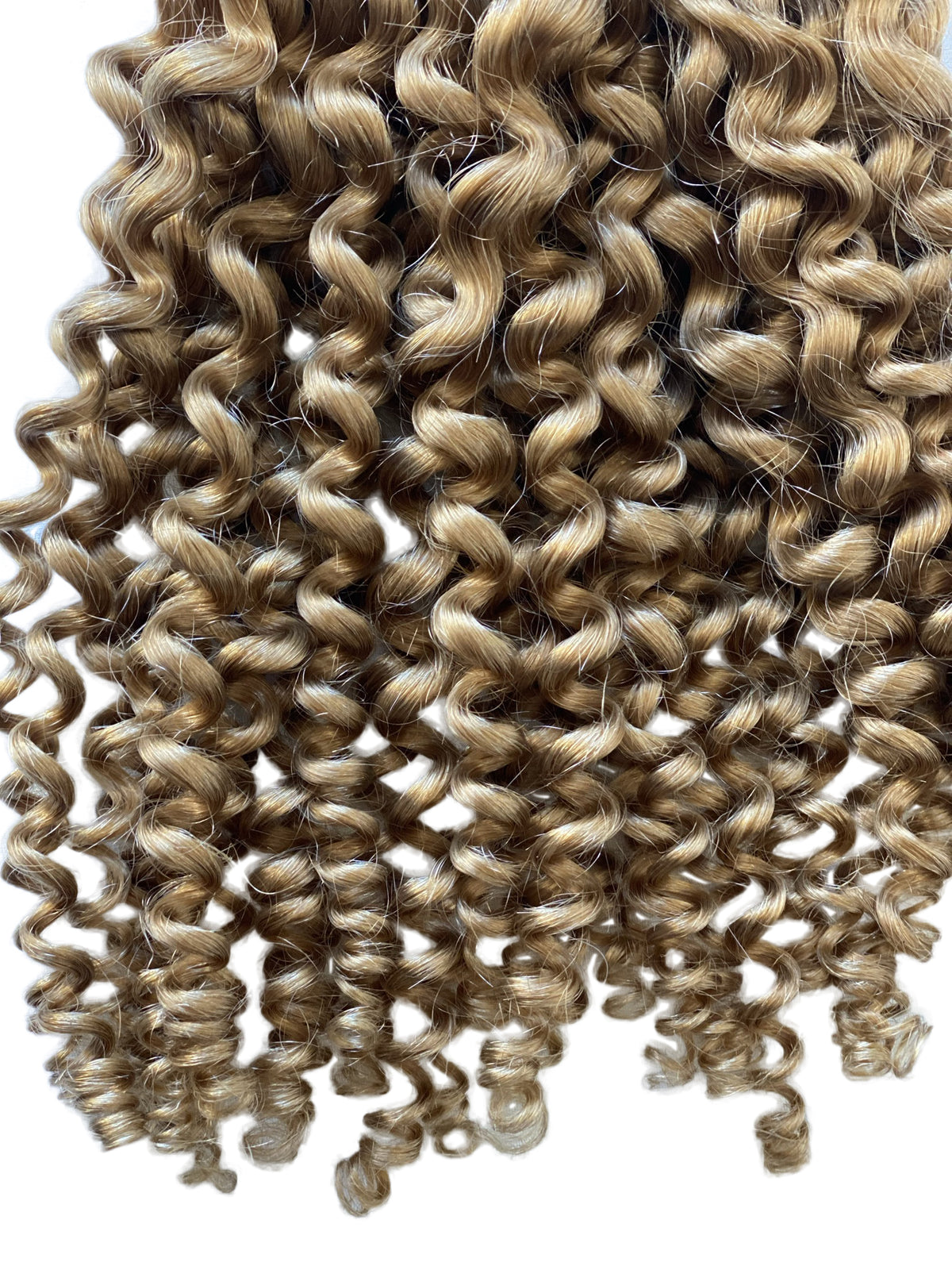 Ash Blonde Kinky Curl Weft - Prarvi Hair