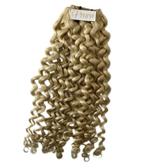 Platinum Blonde Loose Curl Weft - Prarvi Hair