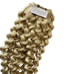 Platinum Blonde Loose Curl Weft - Prarvi Hair