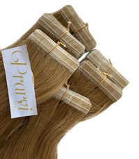Ash Blonde Wavy Tape-In Extension - Prarvi Hair