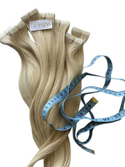 Platinum Blonde Wavy Tape-In Extension - Prarvi Hair