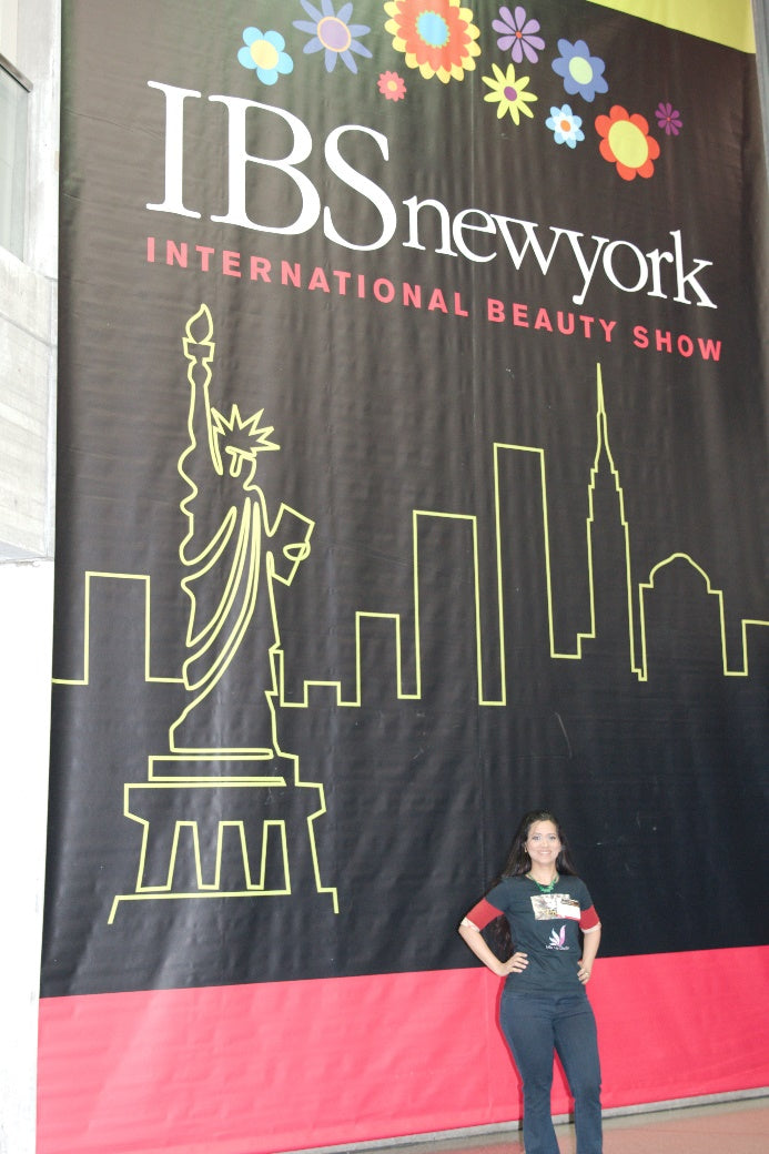 Prarvi founder Preeti Gupta at the IBS New York International Beauty Show, Javits Center