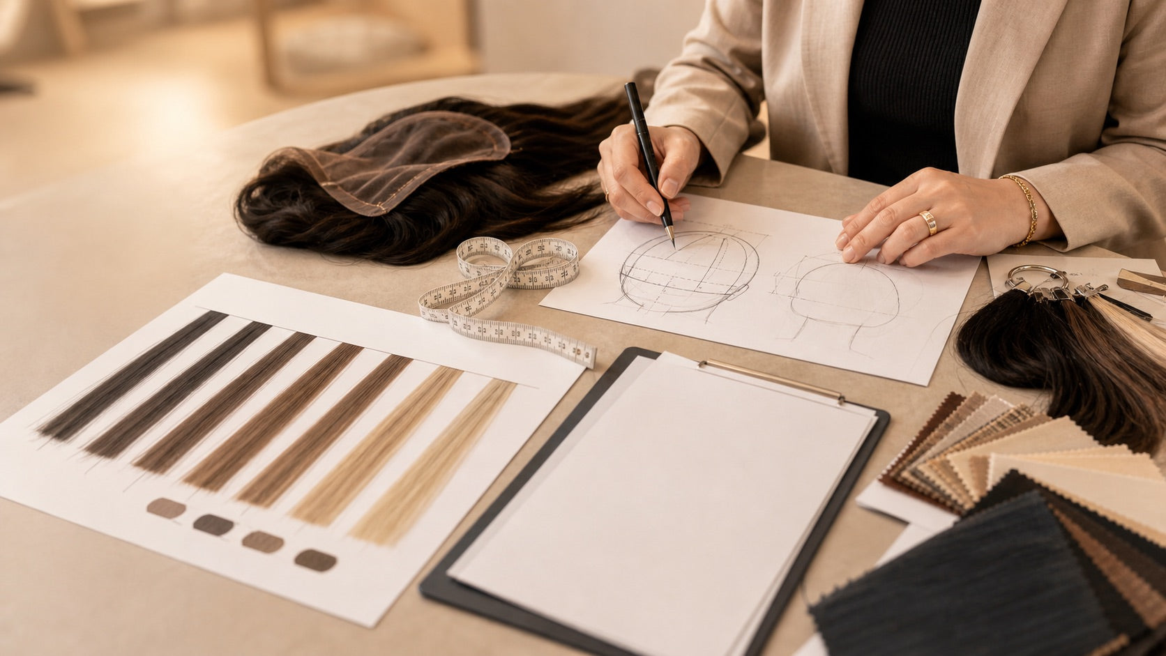 Custom hair order and backorder planning workspace